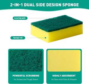 Esponja de Limpieza para Cocina, Estropajo, Venta al por Mayor Personalizada, Esponja de Cocina, Esponja para Limpiar el Fregadero, para Cocina - Product Image 6