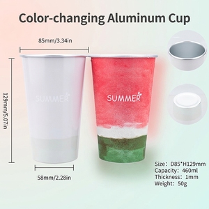 Gobelet en aluminium 16oz à changement <span class=keywords><strong>de</strong></span> couleur activé par le froid, avec logo personnalisé, <span class=keywords><strong>de</strong></span> l'usine OEM avec 30 ans d'expérience, vente en gros pour marques mondiales - Product Image 1