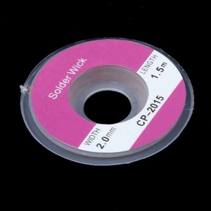 Soudure mèche dissolvant dessoudage tresse fil ventouse câble <span class=keywords><strong>Flux</strong></span> CP-2015 1.5m/5ft largeur 2.0mm 2 pièces/lot - Product Image 5