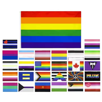 Drapeau national en polyester 3x5 pieds, design personnalisé, drapeau LGBT arc-en-ciel, drapeau de la fierté lesbienne et gay pour les activités