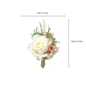 AYOYO OEM novio ramillete boda Boutonniere broche flores para invitados <span class=keywords><strong>matrimonio</strong></span> <span class=keywords><strong>Accesorios</strong></span> - Product Image 6