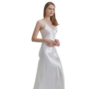 Ropa de Dormir de Seda Pura de Lujo al por Mayor, Camisón de 22 Momme, Vestido de Seda 100% Pura para Mujer - Product Image 2