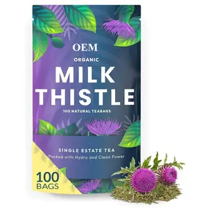 OEM/ODM/OBM Herbal Tea Milk Thistle Seed Tea Milk Thistle Liver Detox Tea For Liver Cleansing Anti-oxidation Promote Digestion