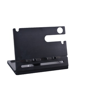 Wooden Creative Lazy Phone Stand Black 25.5x19x17cm Multifunctional Desktop Storage <b>Rack</b> For Watches <b>Glasses</b> Keys Jewelry - Product Image 2