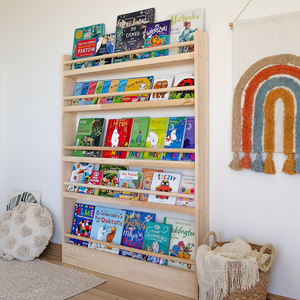 Estantería multicapa de madera maciza para área de lectura de niños, estantería de pie, estante de almacenamiento de entrada, dormitorio montado en la pared - Product Image 2