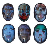 Masques faciaux à led clignotants, masques de fête, masque facial
