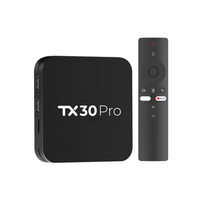 Precio de Fábrica Barato Android 15 Quad Core Allwinner H616 ATV 5G WiFi de Doble Banda BT 4K H265 Decodificador Tx30 Pro