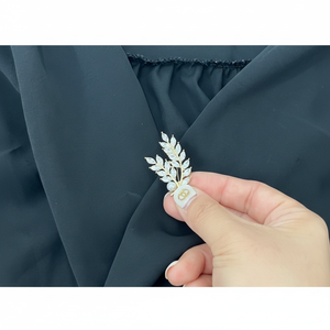 Spille eleganti spille con alloro di perle - Product Image 1