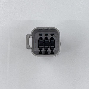 מחבר מלבני PA66/PBT בעל <span class=keywords><strong>6</strong></span> פינים, זכר/נקבה, דרגה גבוהה, IP66, 220A, דגם DT04-6P, לחיבורי כבלי הרמה בגובה רב, חלופי. - Product Image 2