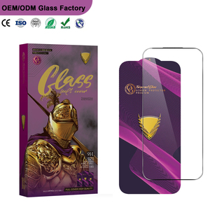 Protector de Pantalla de Vidrio Templado 9H OG Antiestático 9H 2.5D con Prevención de Adsorción de Polvo para <span class=keywords><strong>iPhone</strong></span> 12/<span class=keywords><strong>13</strong></span>/14/15/16/17 Pro Max - Product Image 1