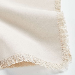 Eco Friendly Wholesale Custom Embroidery Fringed <b>Cloth</b> Napkins Dining <b>Table</b> <b>Linen</b> Placemat with Tassel for Wedding Home - Product Image 6