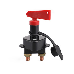 สวิตช์รถบ้าน Cnspeed Boat Rv 100A ด้ามจับสีแดง ตัวเครื่องสีดำ พร้อมขั้วต่อสายไฟ - Product Image 1