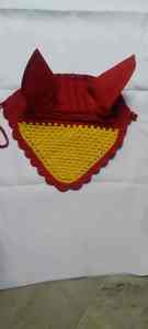 Bonnet d'oreille de cheval perlé de qualité supérieure Logo personnalisé Voile de mouche au crochet doux Ajustement confortable pour l'entraînement et les spectacles d'équitation - Product Image 2