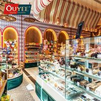 Magasin de détail Décor Sweet Shop Comptoir Chocolat Kiosque Confiserie Meubles Conception Bonbons Stand