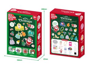Fun Kids DIY Take-Apart Christmas <span class=keywords><strong>Plastilina</strong></span> Toy Color Play Dough Art Craft para pintar hecho <span class=keywords><strong>de</strong></span> plástico duradero - Product Image 6