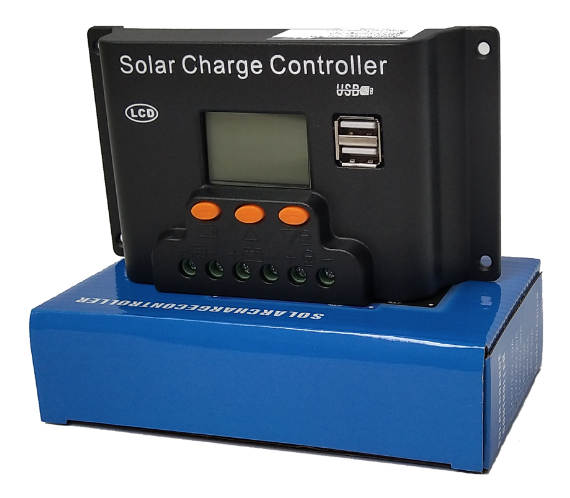 Intelligent Solar Charge Controller 12v/24v 10A 20A 30 a PWM Solar Controller for Solar Panels with LCD Display