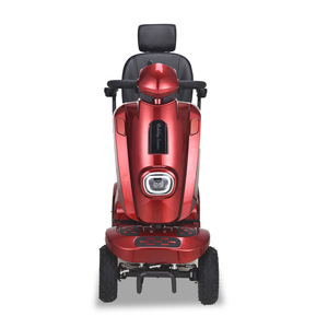 Scooter électrique quatre roues 24V 20Ah avec batterie au plomb-acide, en alliage d'aluminium rouge, pour personnes âgées, utilisation dans les parcs et les centres commerciaux - Product Image 4