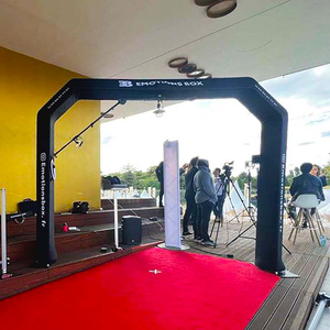 ตู้โชว์กระจกสำหรับถ่ายรูป360 8.2Ft 10Ft ตู้ติดท้องฟ้าตู้360สปินเนอร์ - Product Image 2