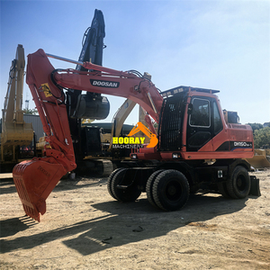 Excavadora de Ruedas Doosan DX150w-9c DX150w-9 DX150w-7k DH150w-7 de 15.1 Toneladas y 86KW, Usada, con Pintura Original de Corea, Buen Rendimiento - Product Image 4