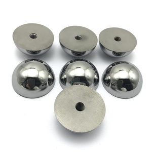Demi-bille en carbure de tungstène sur mesure de haute précision avec filetage interne, noyau de valve en carbure cémenté pour vannes industrielles - Product Image 2