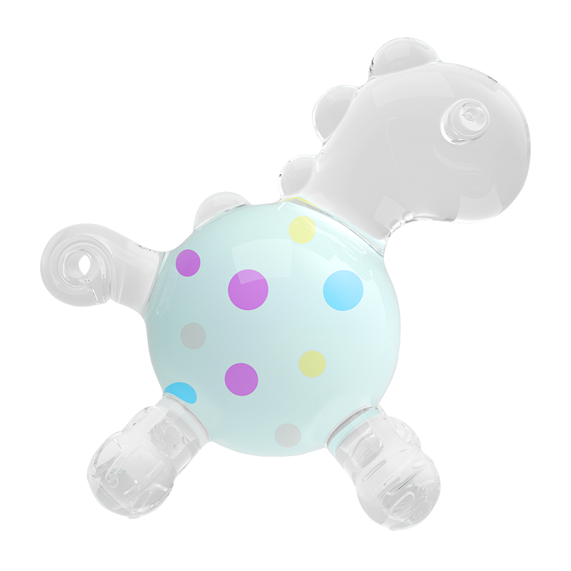 Детский силиконовый Прорезыватель для зубов в виде динозавра, мягкий силиконовый Прочный детский Прорезыватель для зубов, погремушка