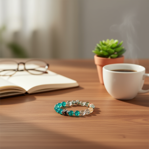 Bracelet en perles Life Tree, pierre naturelle de 8 mm, acier inoxydable, accessoire de mode, cadeau unisexe, bijoux - Product Image 2