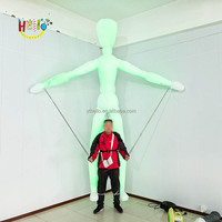 Costume gonflable publicitaire mobile avec lumière LED pour publicité personnalisée