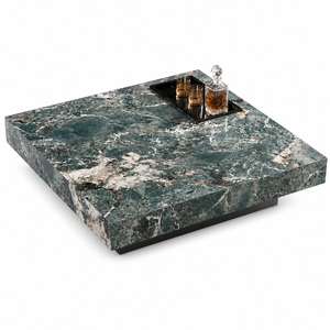 <span class=keywords><strong>Table</strong></span> <span class=keywords><strong>basse</strong></span> en pierre frittée verte |   <span class=keywords><strong>Table</strong></span> <span class=keywords><strong>basse</strong></span> carrée en marbre poli pour salon, hôtel, villa, design moderne - Product Image 1