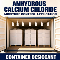 Chlorure de calcium anhydre en poudre, haute pureté, qualité industrielle, produit chimique