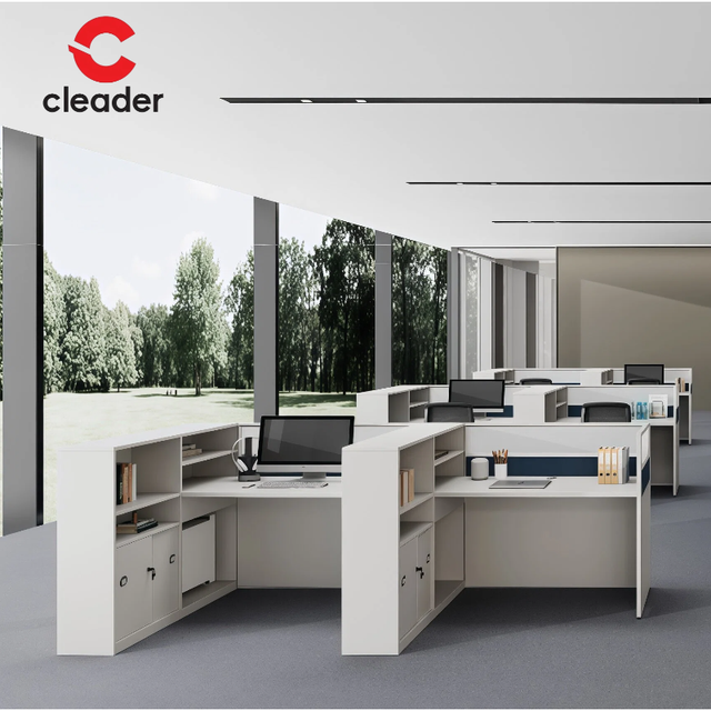 PENGPAI Modern Executive Office Desk MDF Partition Computer Workstation Office Partition Workstation Office Desk Partitions