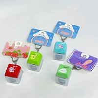Porte-clés pendentif poisson carré japonais 'I for You' vocal anti-stress pour garçons de 5 à 7 ans, sans fonction de jeu