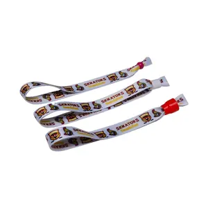 Promotional Gifts Bracelet Wristband Activity With Custom Printed Logo Polyester Wristbands