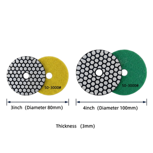 Discos de Polimento Diamantados para Concreto Seco Honeycomb de 4 Polegadas/100 mm e 3 Polegadas/80 mm - Product Image 2