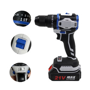 เครื่องเจาะมือปรับความเร็วได้ ใช้ร่วมกับแบตเตอรี่ <span class=keywords><strong>Makita</strong></span> 18V เหมาะสำหรับงานซ่อมแซมบ้าน งาน DIY - Product Image 2