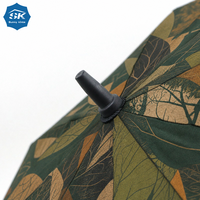 Parapluie de golf extra large au design minimaliste, double toit avec protection UV, en fibre de verre, robuste et durable