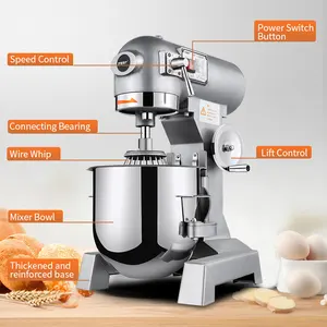 Sades — mélangeur de pain avec support, machine à gâteaux compacte, mixeur de pâte sur support, 15 litres