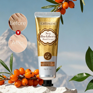 Crème pour les mains réparatrice à l'argousier Greenlem - Formule réparatrice et régénérante intensive pour les peaux abîmées, anti-fissures et récupération rapide - Product Image 4