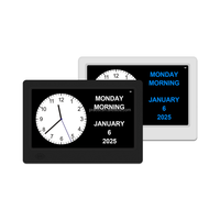 Meilleure horloge numérique avec date et jour de la semaine, DST automatique, grand calendrier non abrégé Réveil de démence pour personnes âgées