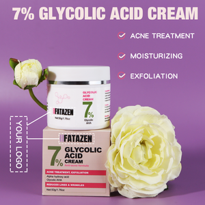Crema de Ácido Glicólico al 7% para el Tratamiento del Acné de Marca Privada, Exfoliante, Aumenta la Elasticidad de la Piel, Hidratante, Reduce las Líneas Finas y las Arrugas - Product Image 4