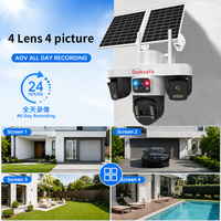 Caméra PTZ solaire 8MP étanche avec zoom de vision nocturne 10x-20x et capteur d'imagerie CMOS à mémoire cloud