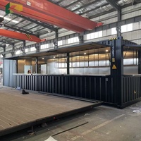 Portable Préfabriqué Modulaire Magasins Transportable Conteneur Bars Restaurants Chaud 40ft Café Pop Up Magasins Mini Magasins