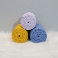 100% Polyester Cotton Solid Braided Rope Dyed Fancy Yarn 4mm Hollow Yarn for Knitting 4M Length