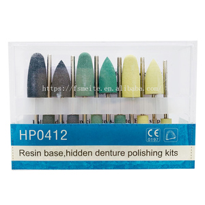 दंत राल आधार छिपा HP0412 कृत्रिम दांतों चमकाने कम-गति Handpiece दंत चिकित्सा रबर समग्र चमकाने के लिए किट किट - Product Image 6