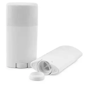 Deodorant Container - Empty - 2.65 Ounce - Twist-Up Refillable Plastic Tube for DIY Deodorants - Cosmetic