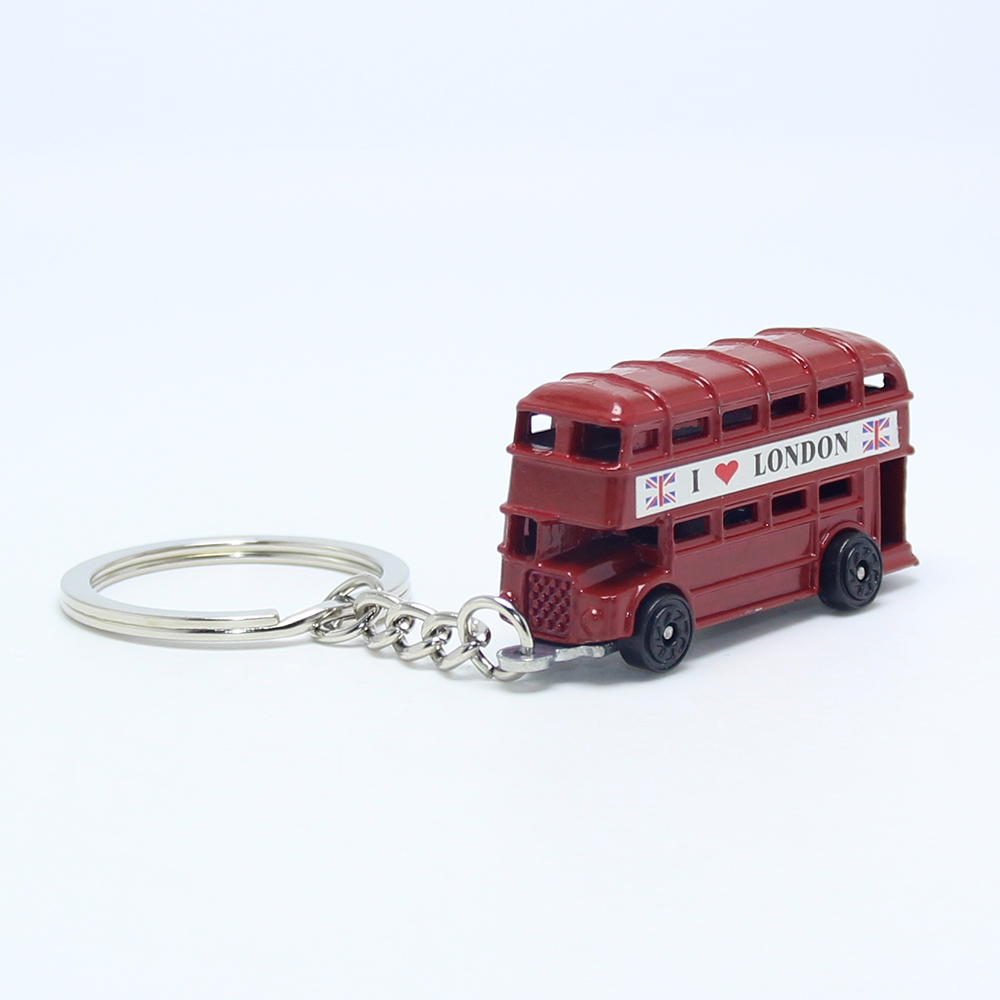 バーバリー　キーホルダー　キーリング　ロンドンバス ブリテンレッドバスロンドンブリティッシュグスベニアギフト