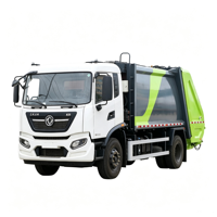 Camion compacteur de déchets lourd Dongfeng Tianjin 14M3 16M3 avec benne arrière hydraulique pour la collecte des ordures à vendre