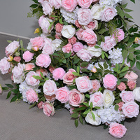 Arche florale en soie artificielle pour mariage, graduation de Pâques, toile de fond décorative pour jardin, pièce maîtresse de scène d'entrée, fleur