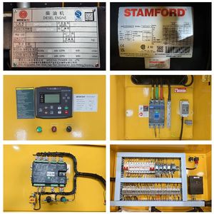 Groupe électrogène de secours silencieux WP13, moteur diesel 356 kVA 285 kW, <span class=keywords><strong>g</strong></span>énérateur Weichai 400 kVA 500 kVA 600 kW pour l'exploitation minière - Product Image 6