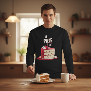 เสื้อยืดแขนยาวลาย A Piece Of Cake สำหรับคนรักสำนวนภาษาไทย - Product Image 3