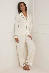 Conjunto de Pijamas de Bambú para Mujer, Ropa de Dormir Modal, Ropa de Casa para Mujer, Ropa de Dormir de Algodón, Fabricante de Pijamas Personalizados al por Mayor - Product Image 2